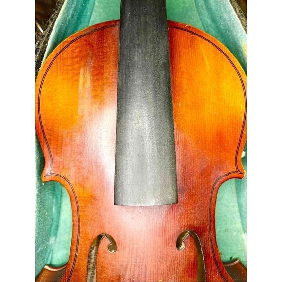 VINTAGE German Antonius Stradivarius Cremonensis, Faciebat Anno 3/4 size violin - Picture 15 of 16